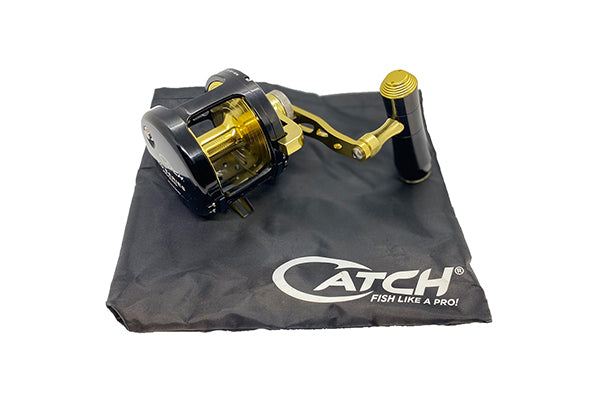 catch fishing reels Catch-O-Matic Auto Reel 4 PK while the included tackle box features adjustable compartments and a built Catfish Spinning & Baitcaster Reels