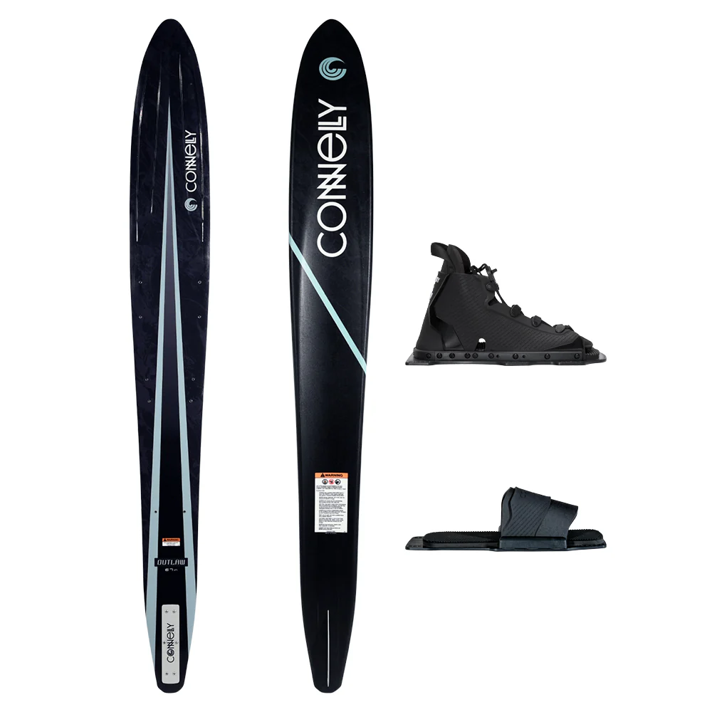 Connelly Outlaw Slalom Ski W/Swerve Front Boot & RTP