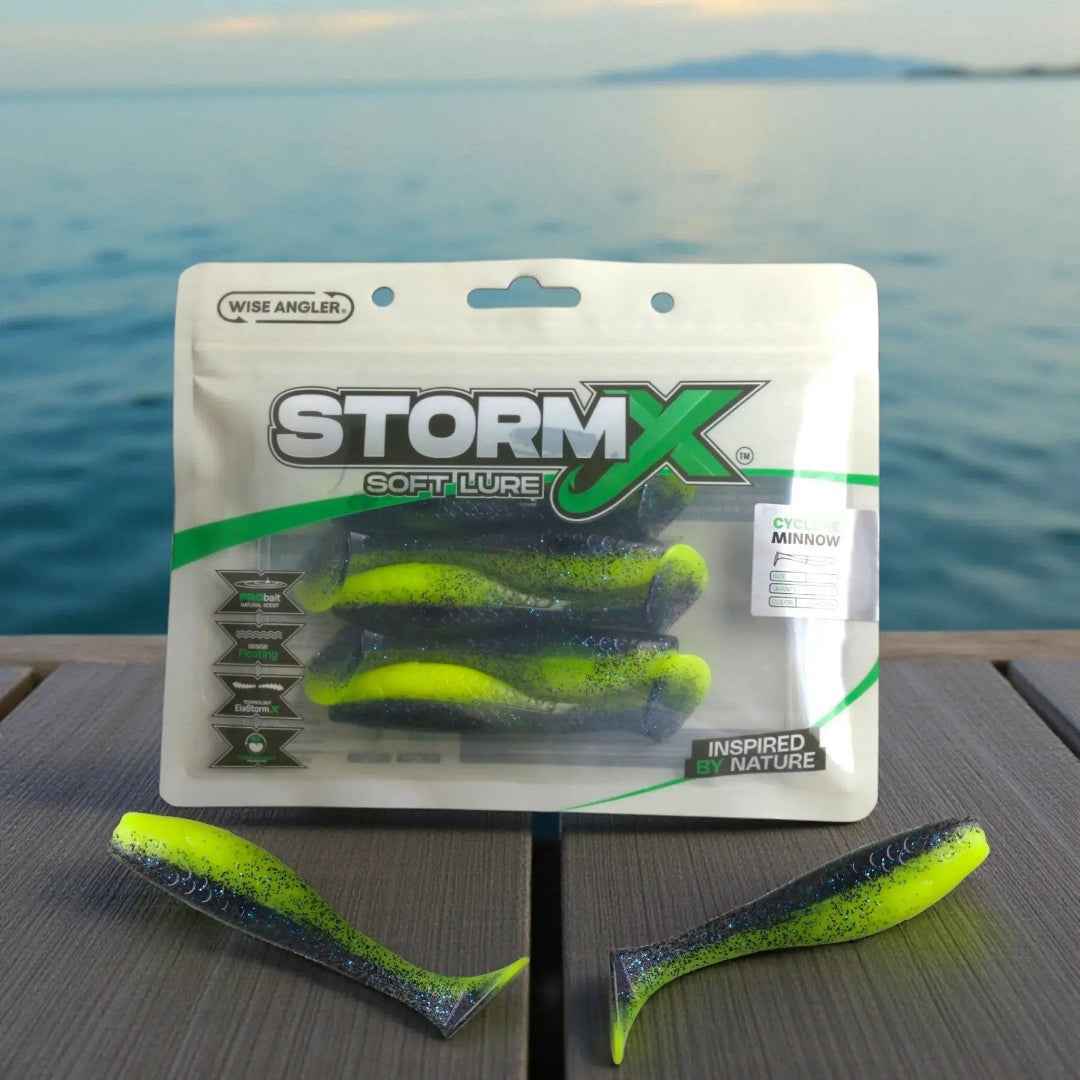 StormX Storm Shad Blue Mack Soft Lure 4"