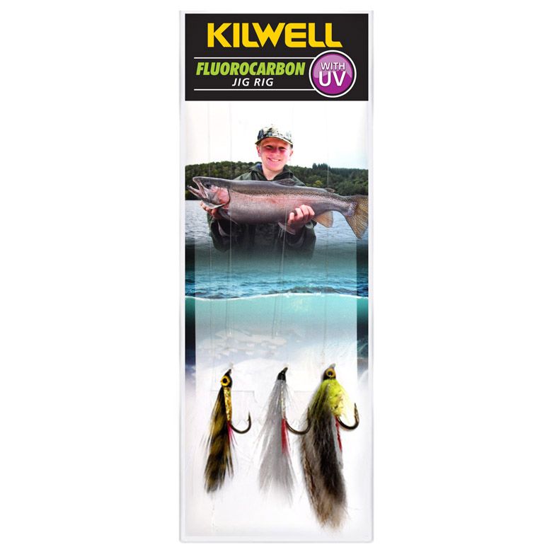 Kilwell UV Freshwater Jig Rig GOY/GGR/GR Mix 7