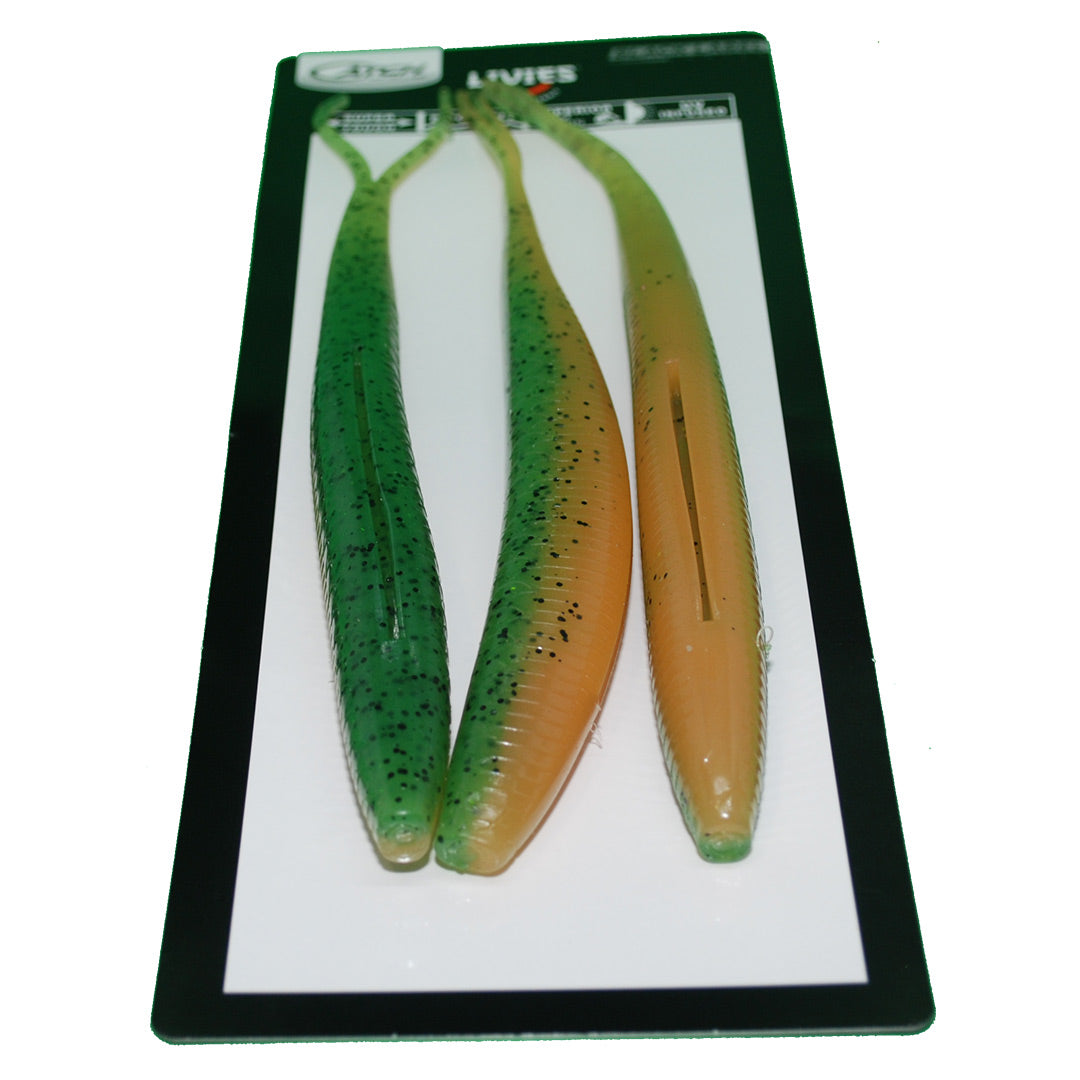 10 Inch Catch Soft Plastic with UV Glow in Caipirinha