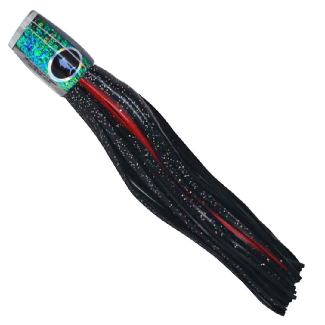 Black and Red Plunger Bluewater Trolling Skirted Game Fishing Lure