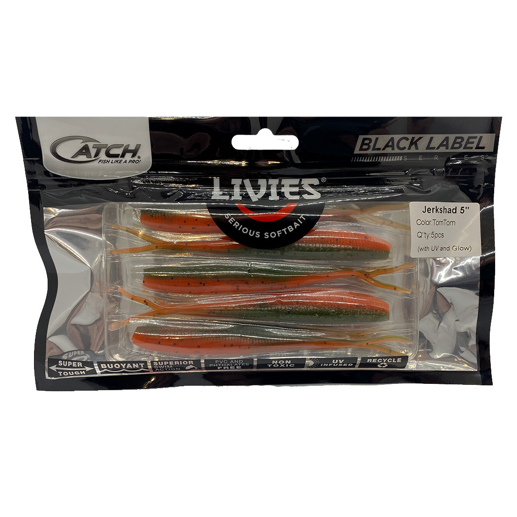Catch Black Label Livie Soft Bait in Tom Tom Colour