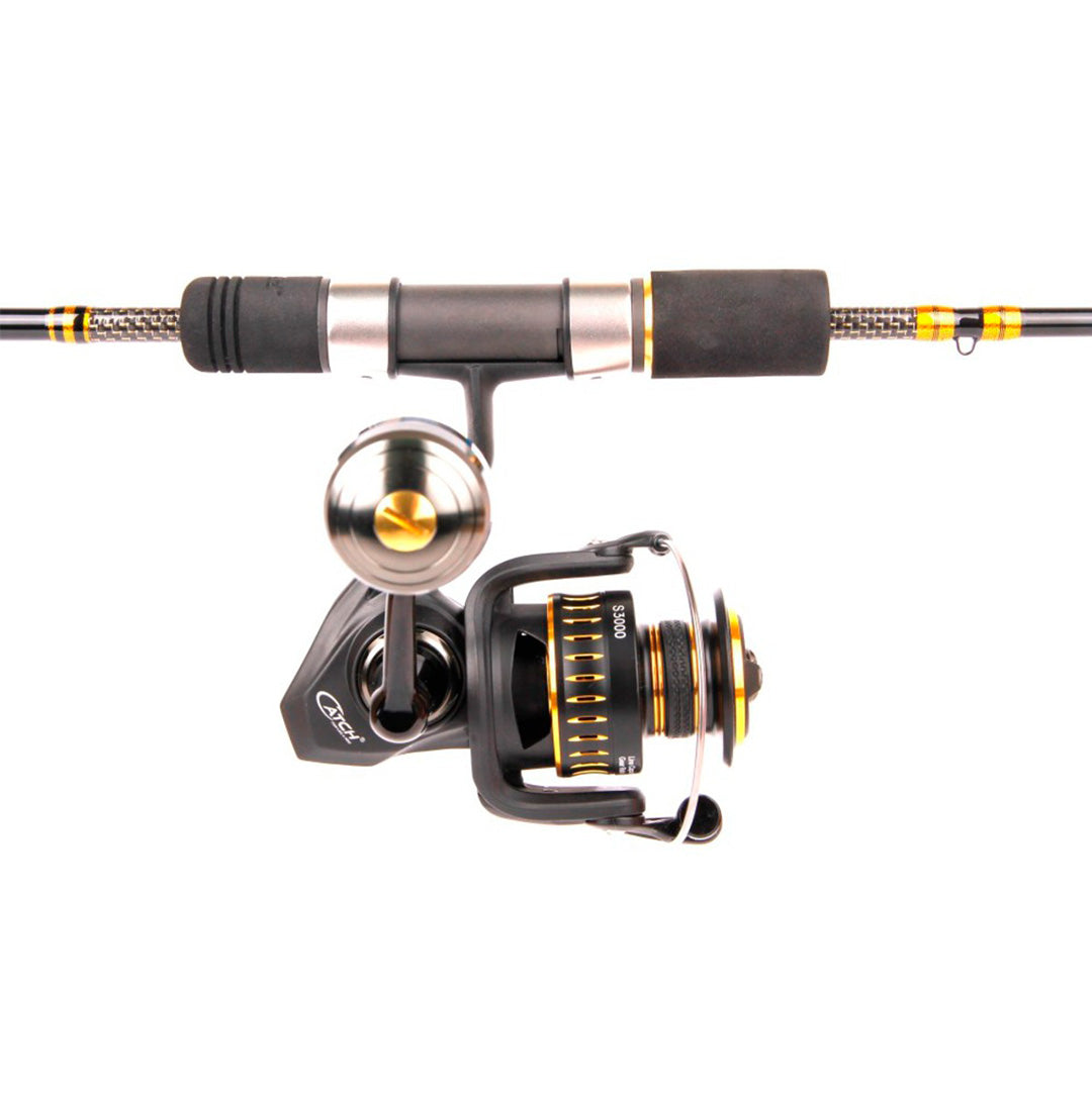 Catch S3000 + Kensai Slow Pitch Spin Jigging Combo 8kg Drag 6ft