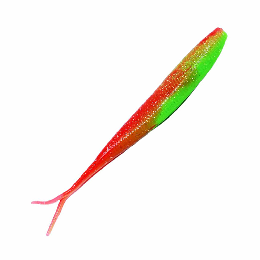 Green and Red Soft Plastic - Catch Black Label Livies Softbait