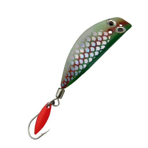 Trout Killer Trolling Lure - Holographic Army Truck Glow