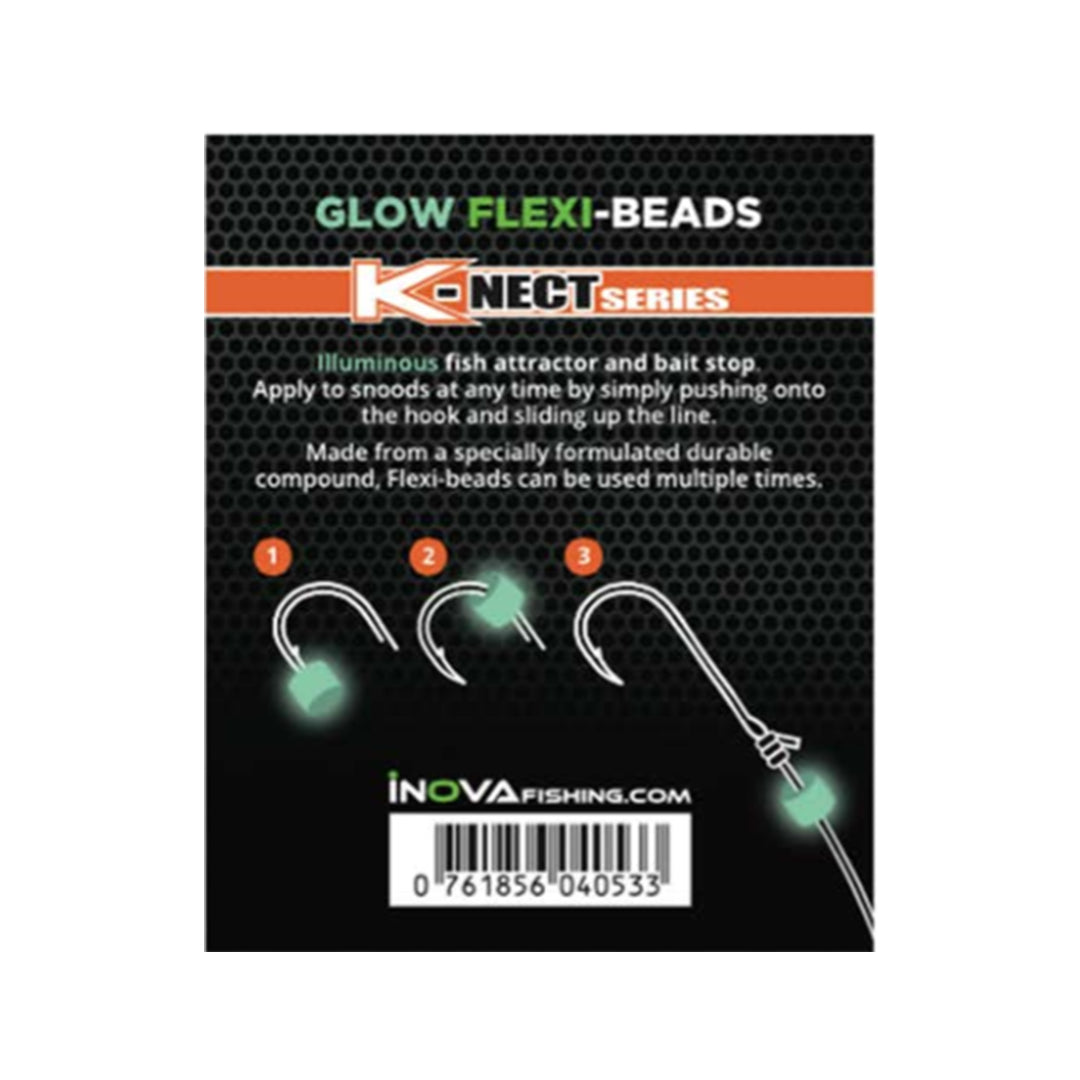 INOVA Glow Flexi Beads - LURE ME - Online Fishing Tackle.