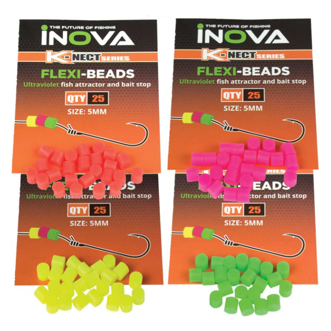 INOVA Flexi Beads - 25 Pack - LURE ME - Online Fishing Tackle.