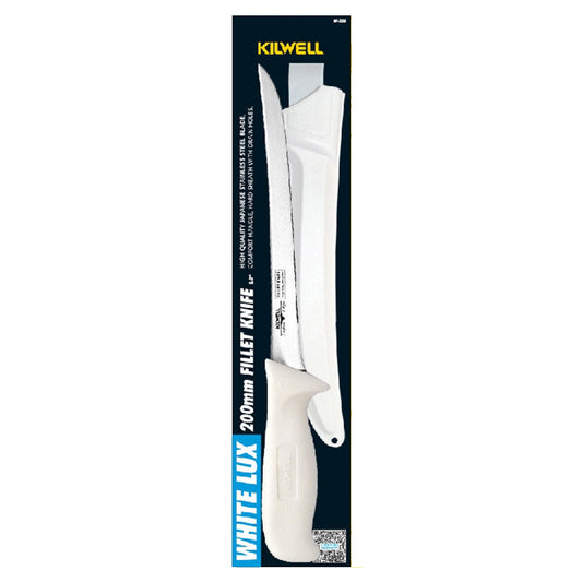 Kilwell Knife Whitelux Fillet - Flexi 200mm Blade