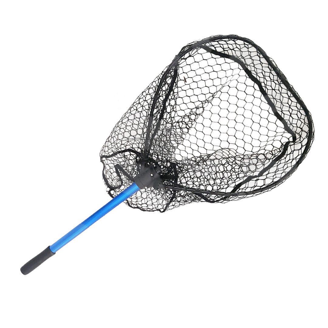 Foldable Fish Landing Net with Portable Telescopic Pole Handle for Easy  Transportation and Storage, Fishing Net Folding Fly Fishing Net for  Freshwater