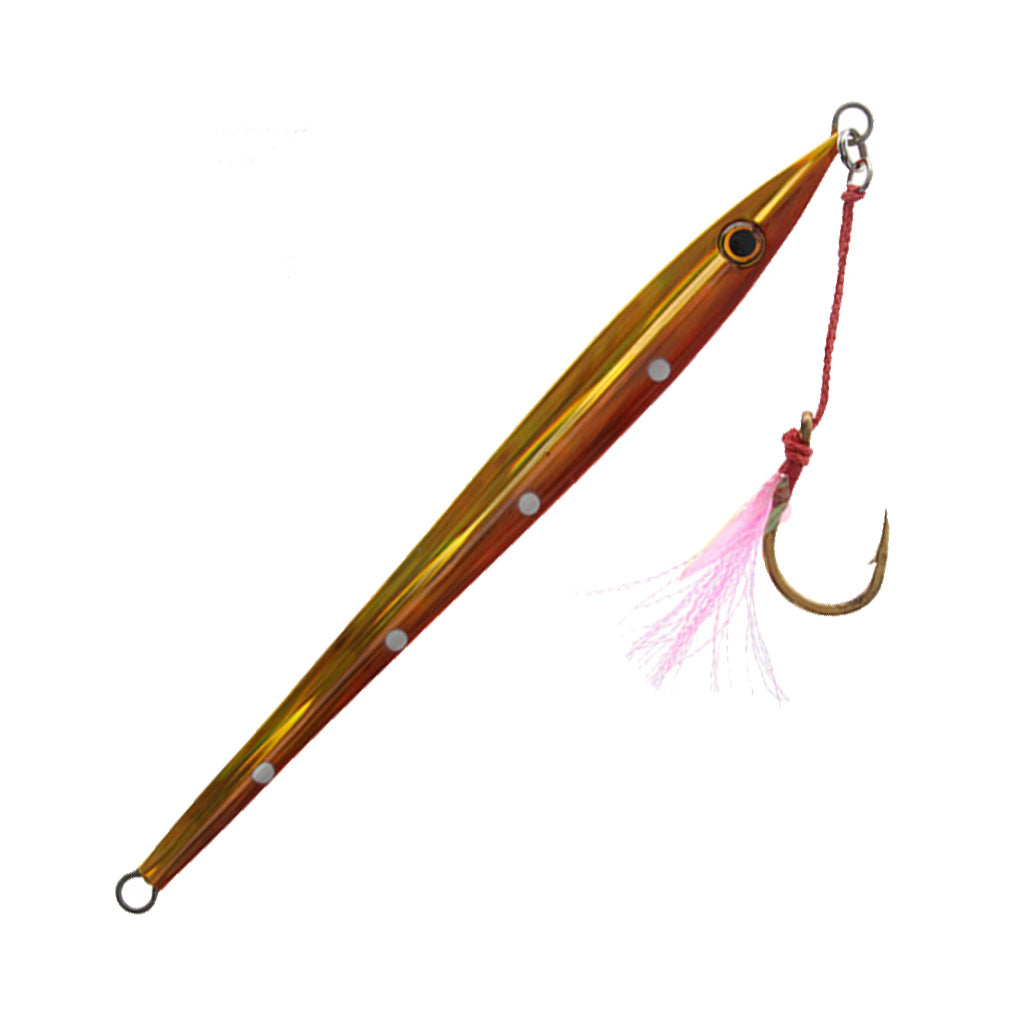 Orange Mechanical Kingifsh Jig Lure - Catch Long John Slider Orange Assassin
