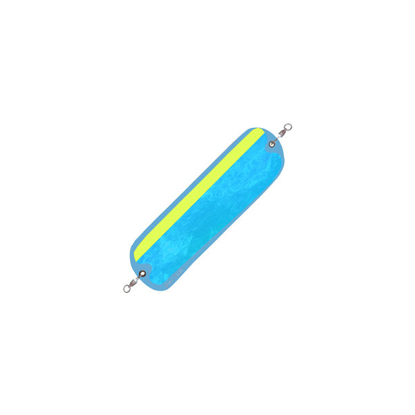 ProChip 8 Trolling Flasher - Moonbeam on UV Glow Back Chart Stripe - LURE ME - Online Fishing Tackle.