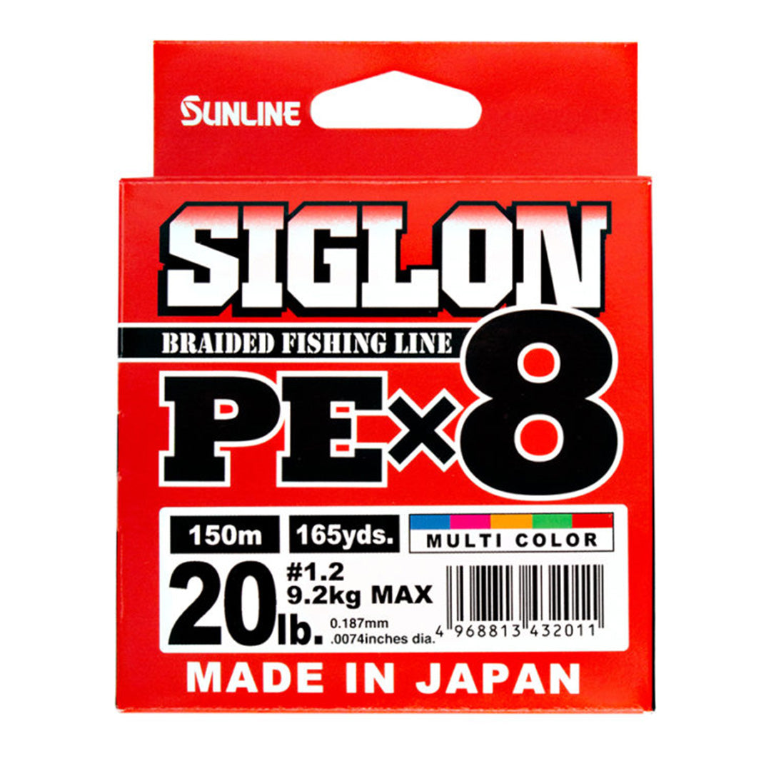Siglon Multi Coloured Braided Fishing Line