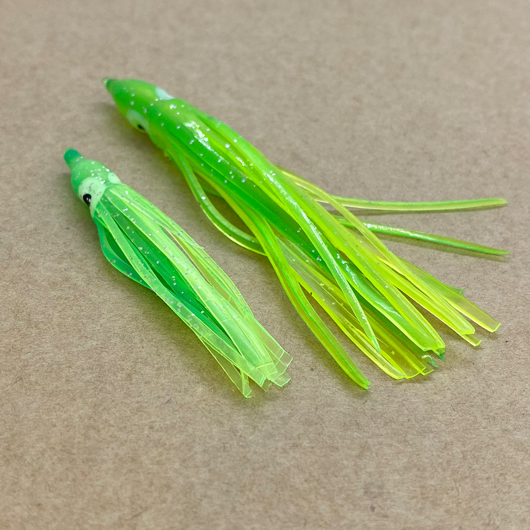 Green Squid Skirts - Snapper Tackle