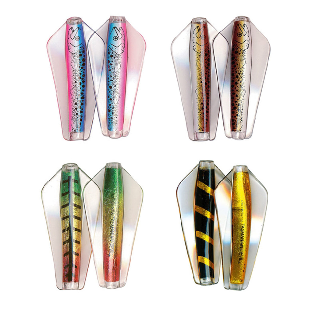 Tasmanian Devil Top Tassie 4 Pack Brown Trout, Xmas Tree, Rainbow Trout, Gold Zebra