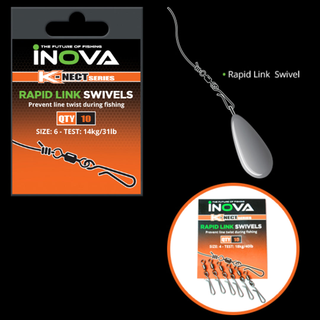 INOVA Rapid Link Swivels - LURE ME - Online Fishing Tackle.