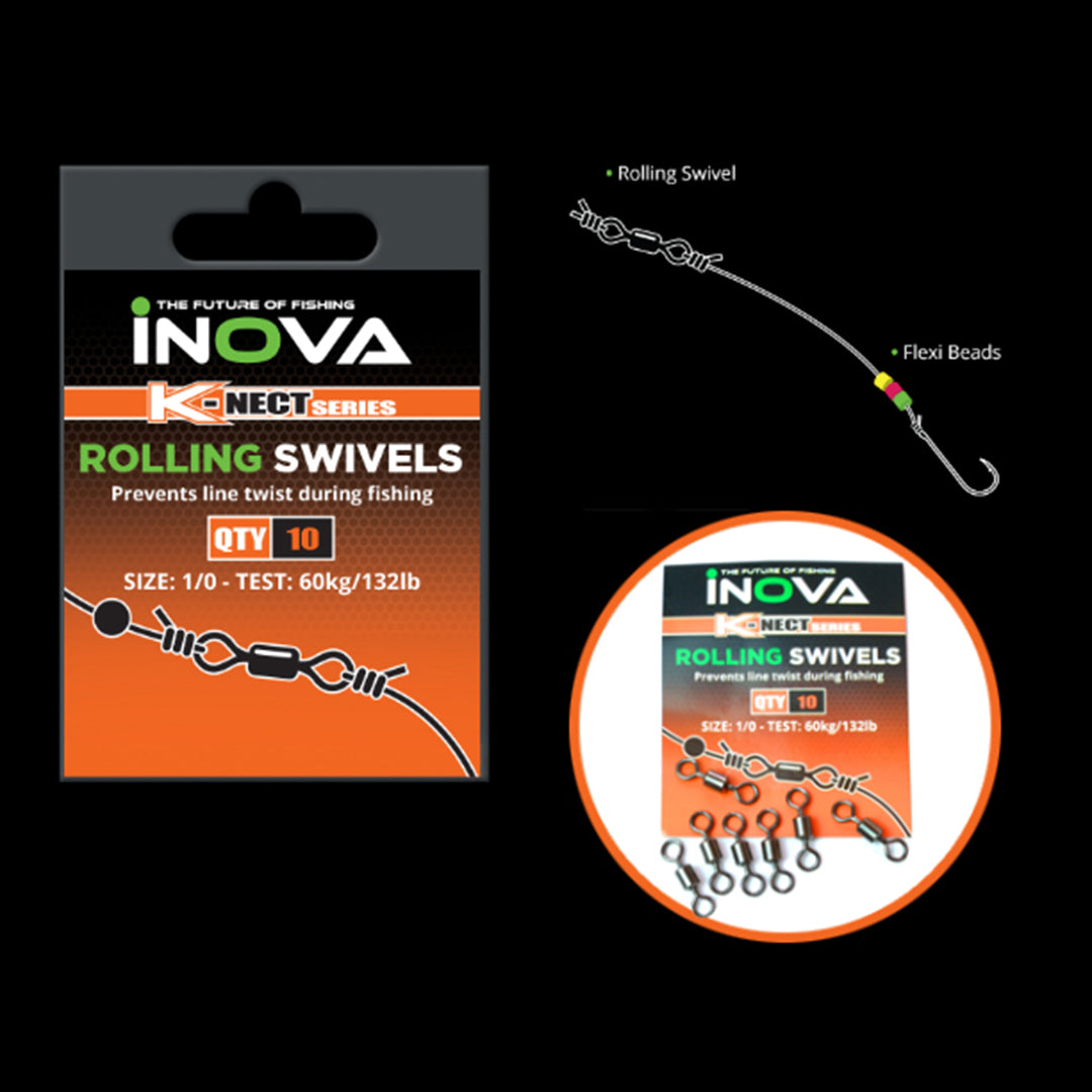 INOVA Rolling Swivels - LURE ME - Online Fishing Tackle.