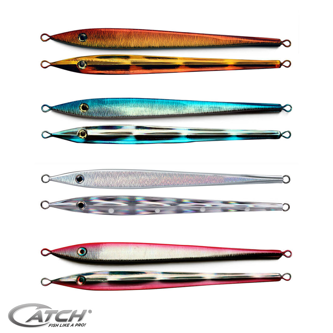 Catch Long John Slider Orange Assassin Mechanical Jig (150-300g) - LURE ME - Online Fishing Tackle.