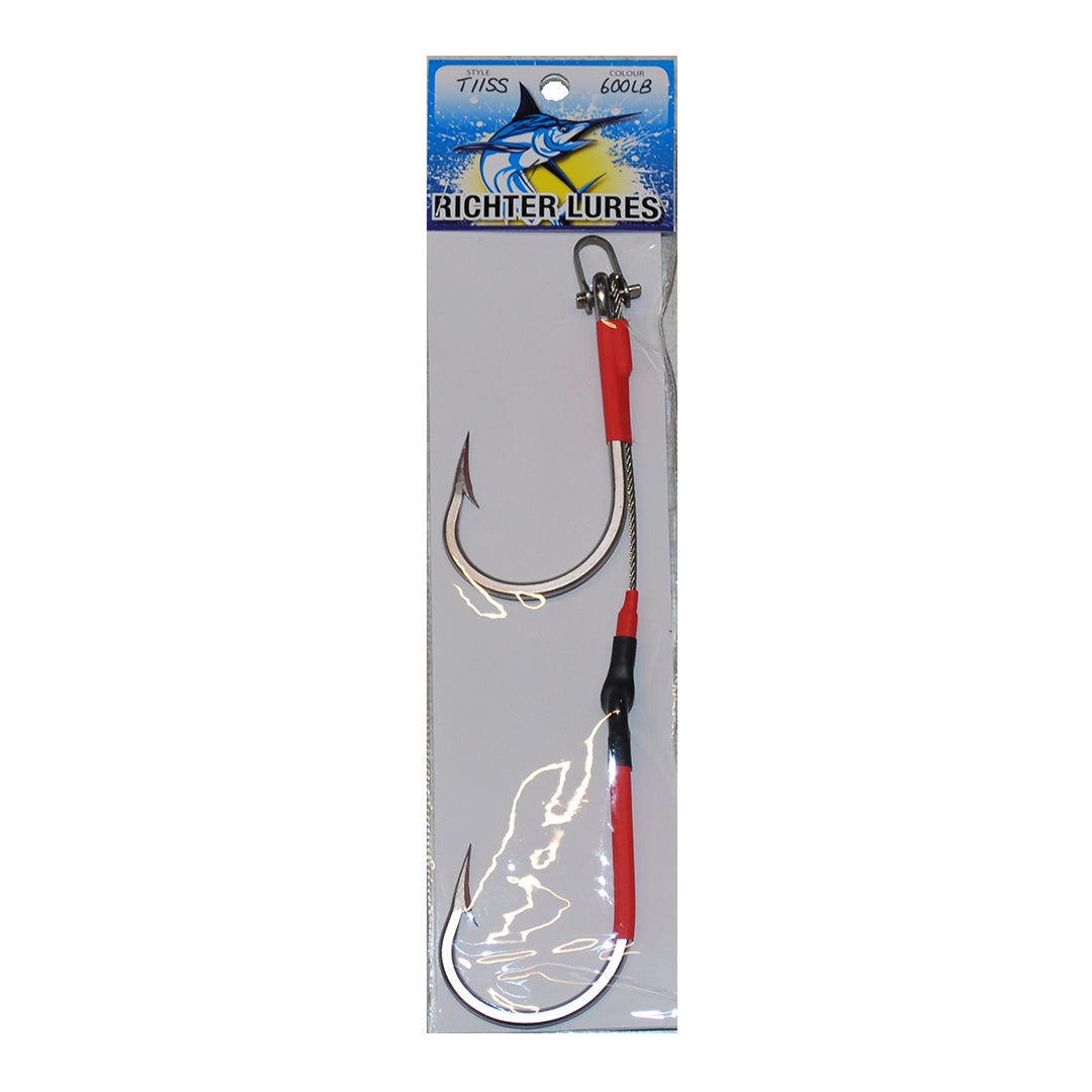 Twin Shogun Hook Game Fishing Rig 7/0 - 12/0 - LURE ME - Online Fishing Tackle.