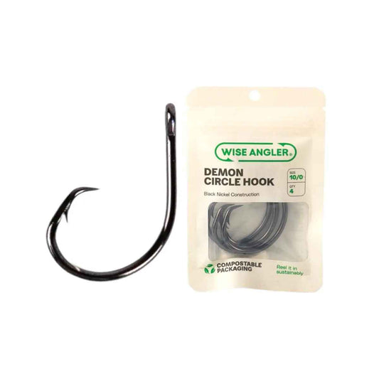 Wise Angler Demon Circle Hooks – Heavy Duty Black Nickel Fishing Hooks NZ