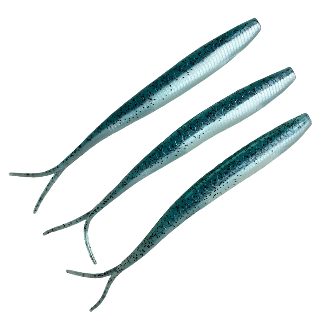 10" Catch Soft Bait in Power Pilchard Glow Blue