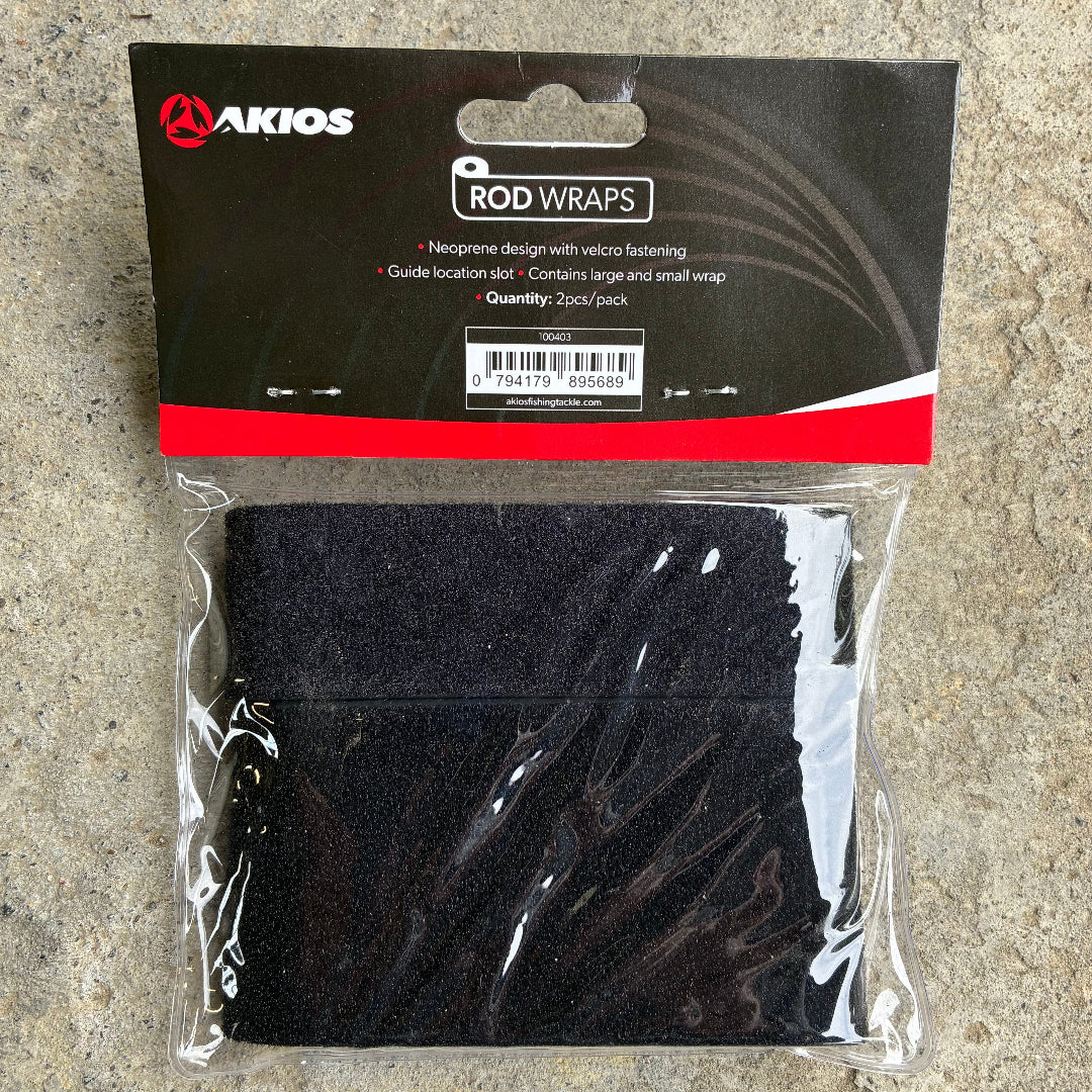 2-Pack Akios Elastic Fishing Rod Wraps – Keep Your Rods Organized and Tidy