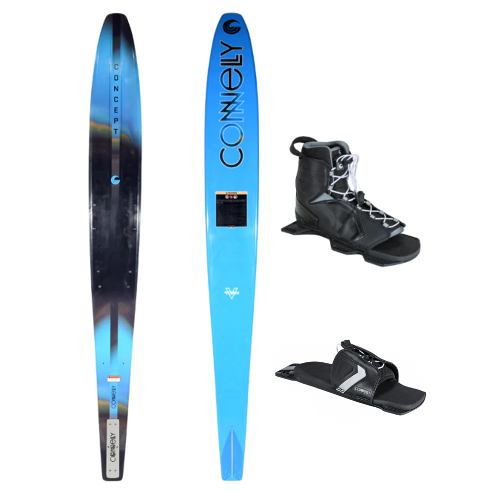 Connelly Concept Slalom Ski W/Tempest Front Boot & Lace Adjustable RTP - Lure Me - Online Fishing Tackle