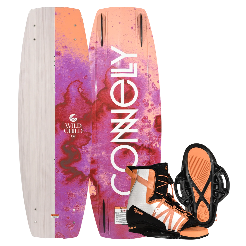 Connelly Wild Child Wakeboard W/Karma Bindings - Lure Me - Online Fishing Tackle