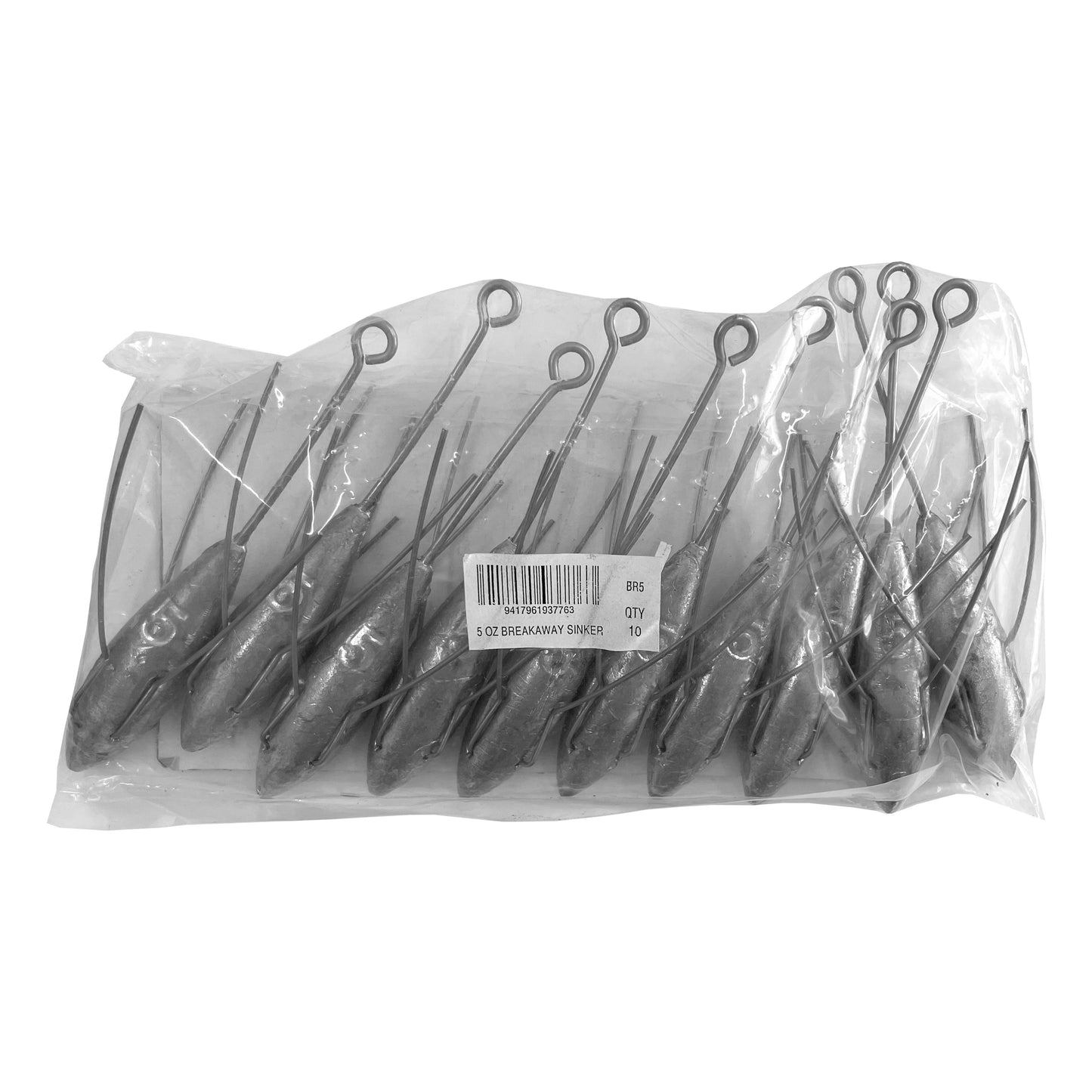 Breakaway Sinker Bulk Pack 5oz (10 per pack)
