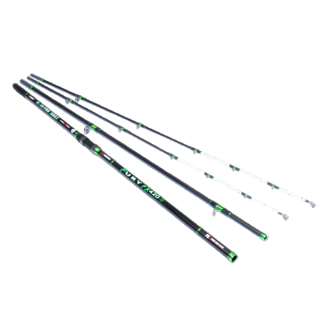 Akios Fury FX 420M TT Twin Tip 14ft 3 Piece Continental Surf Rod