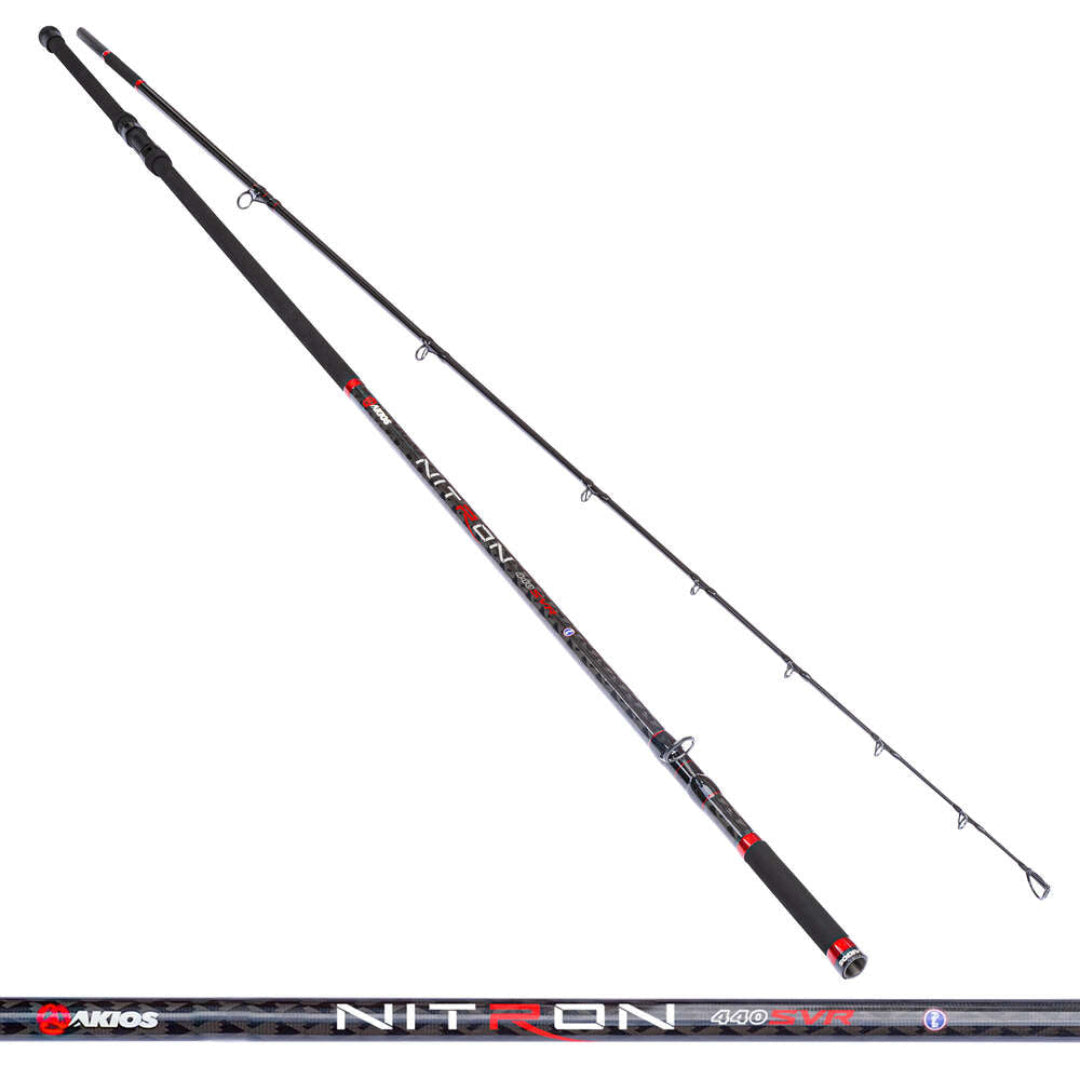 Akios Nitron F-16 Overhead Reel & Nitron 2-Piece Surfcasting Combo