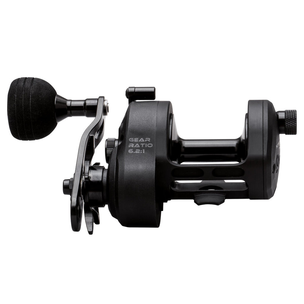 akios nitron f16 surfcasting reel front view