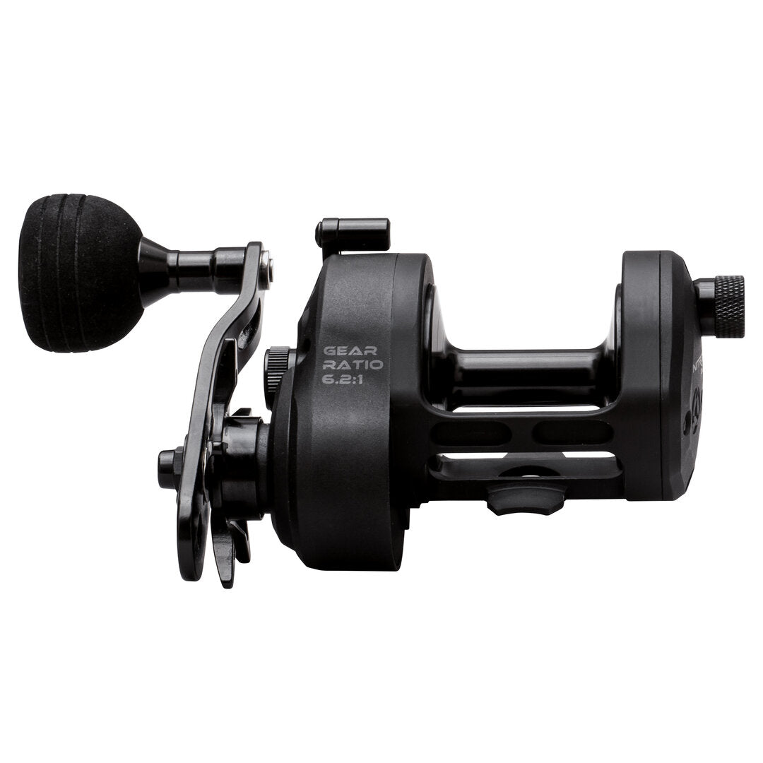 akios nitron f16 surfcasting reel front view