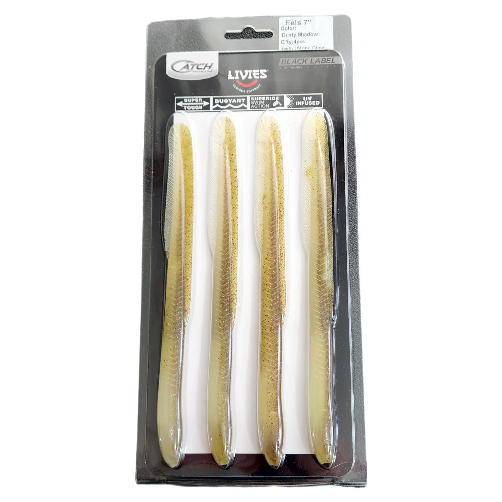 Catch Black Label Livies Eels Dusty Shadow 4 x 7 inch Pack