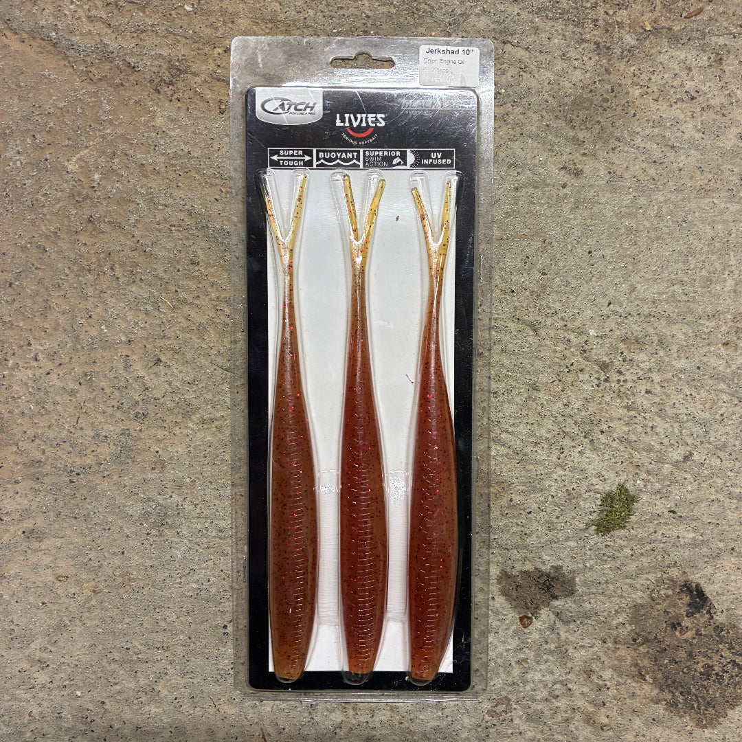 Catch 10" Jerkshad Softbait in Packet