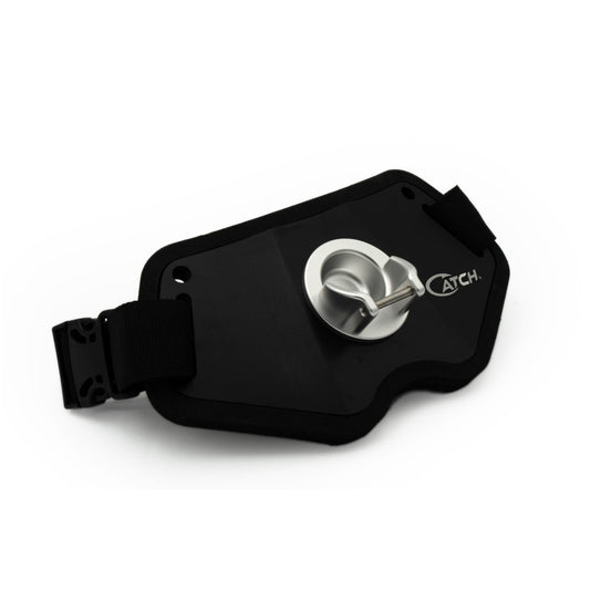 Black fishing gimbal belt