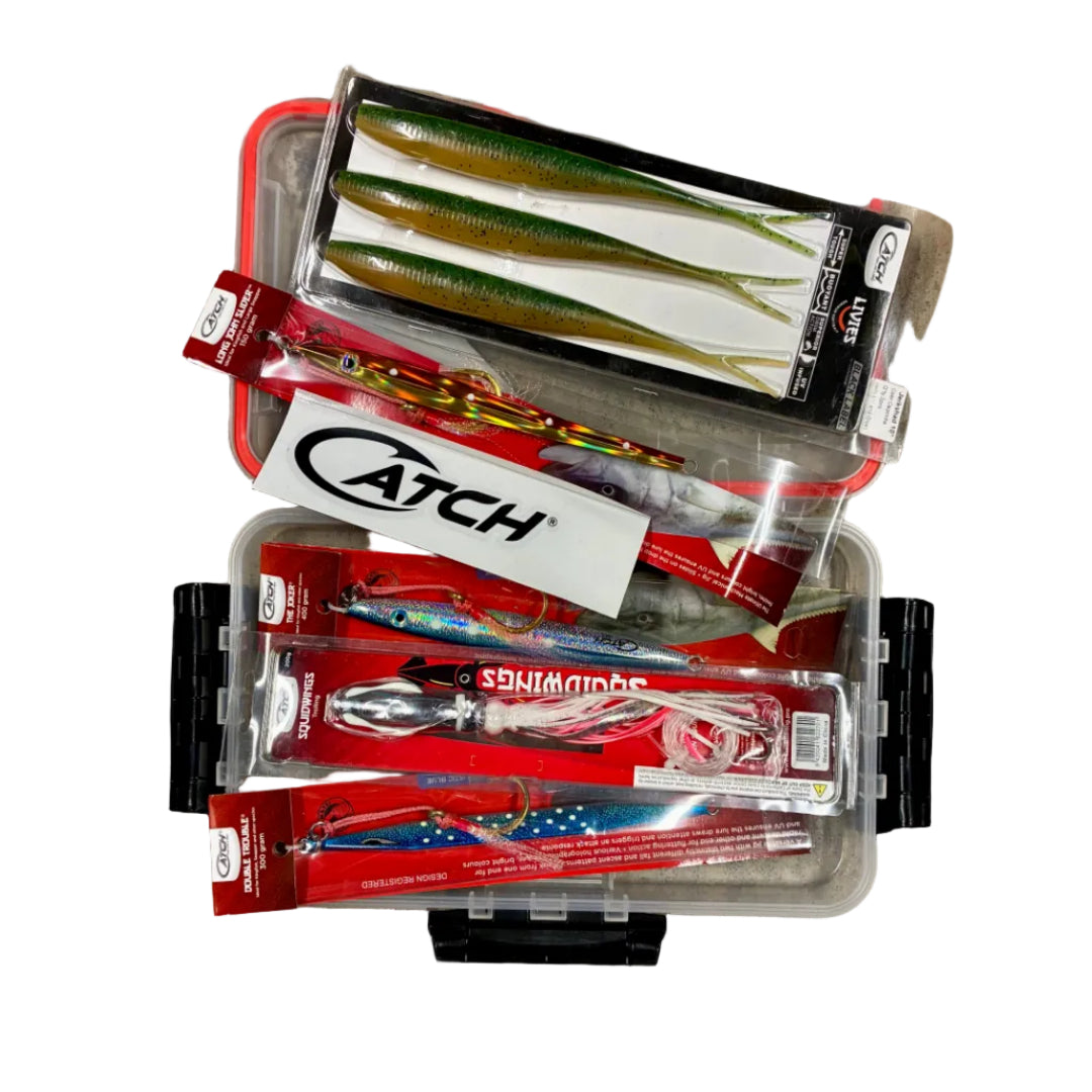 Catch Kingfish Value Pack contents including Livies, Squidwings and sliders