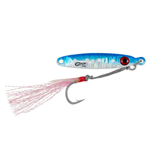 Fishing lure with a hook on a white background