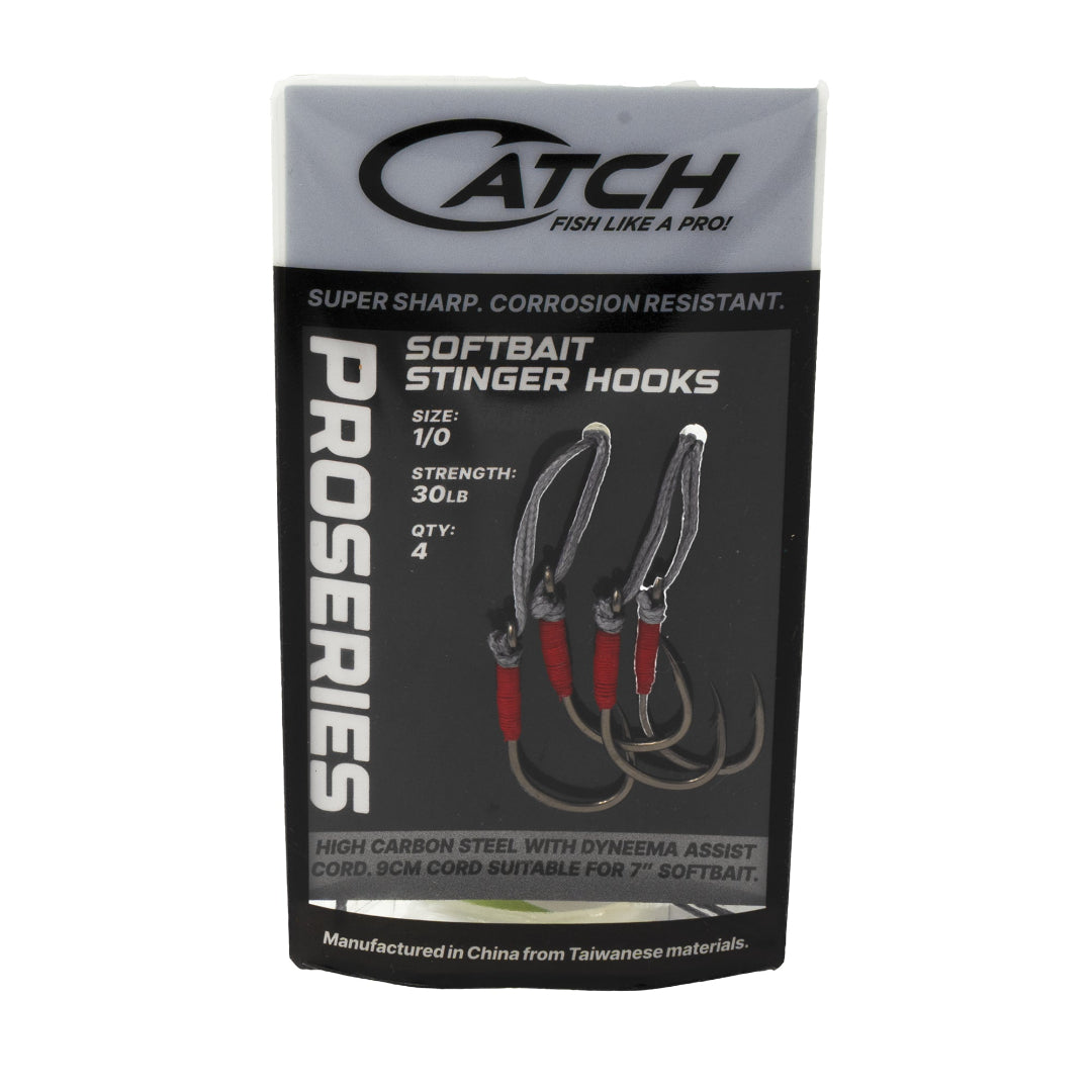 Catch Proseries Softbait Stinger Hooks - 4 pack