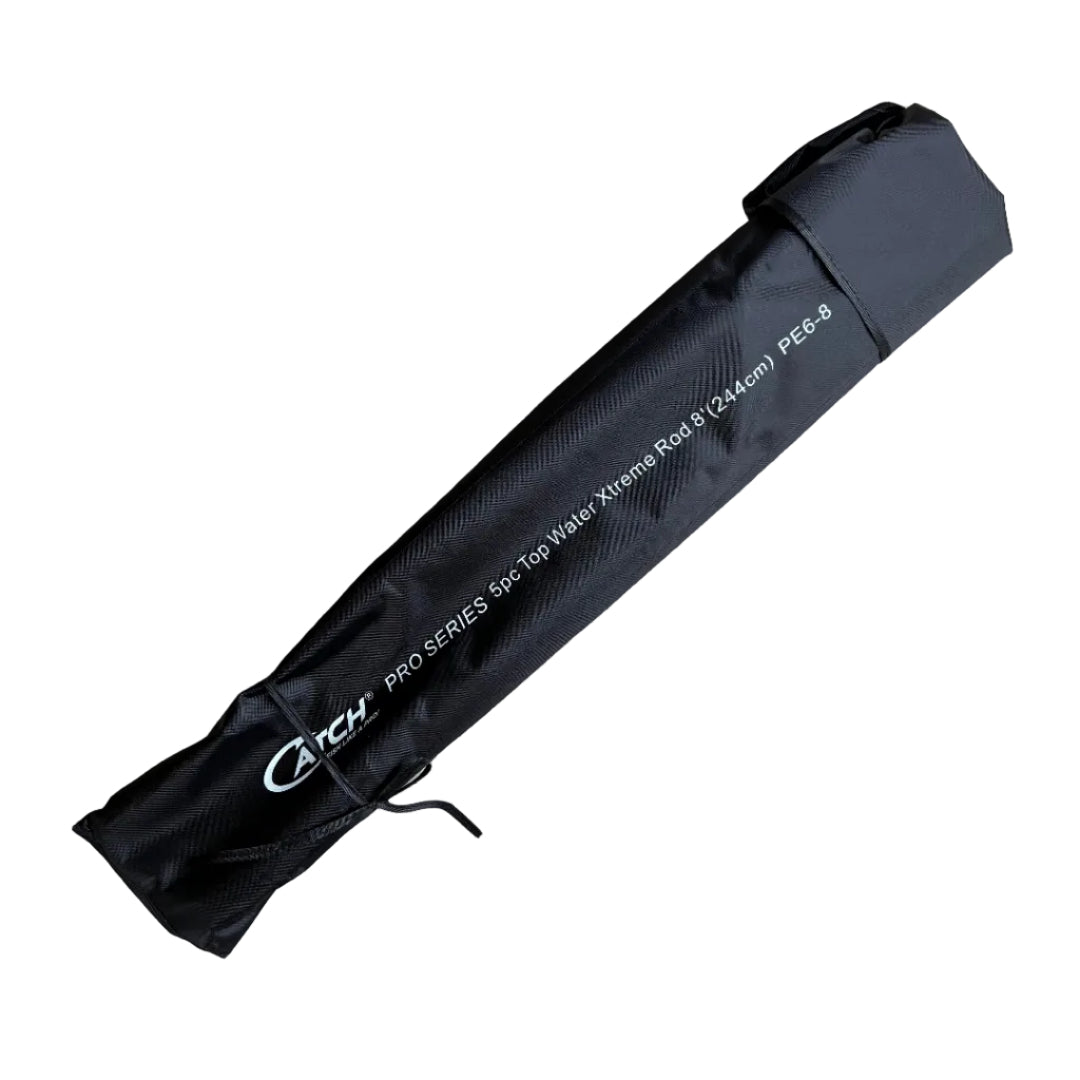 Compact 5-piece travel rod packed for easy transport