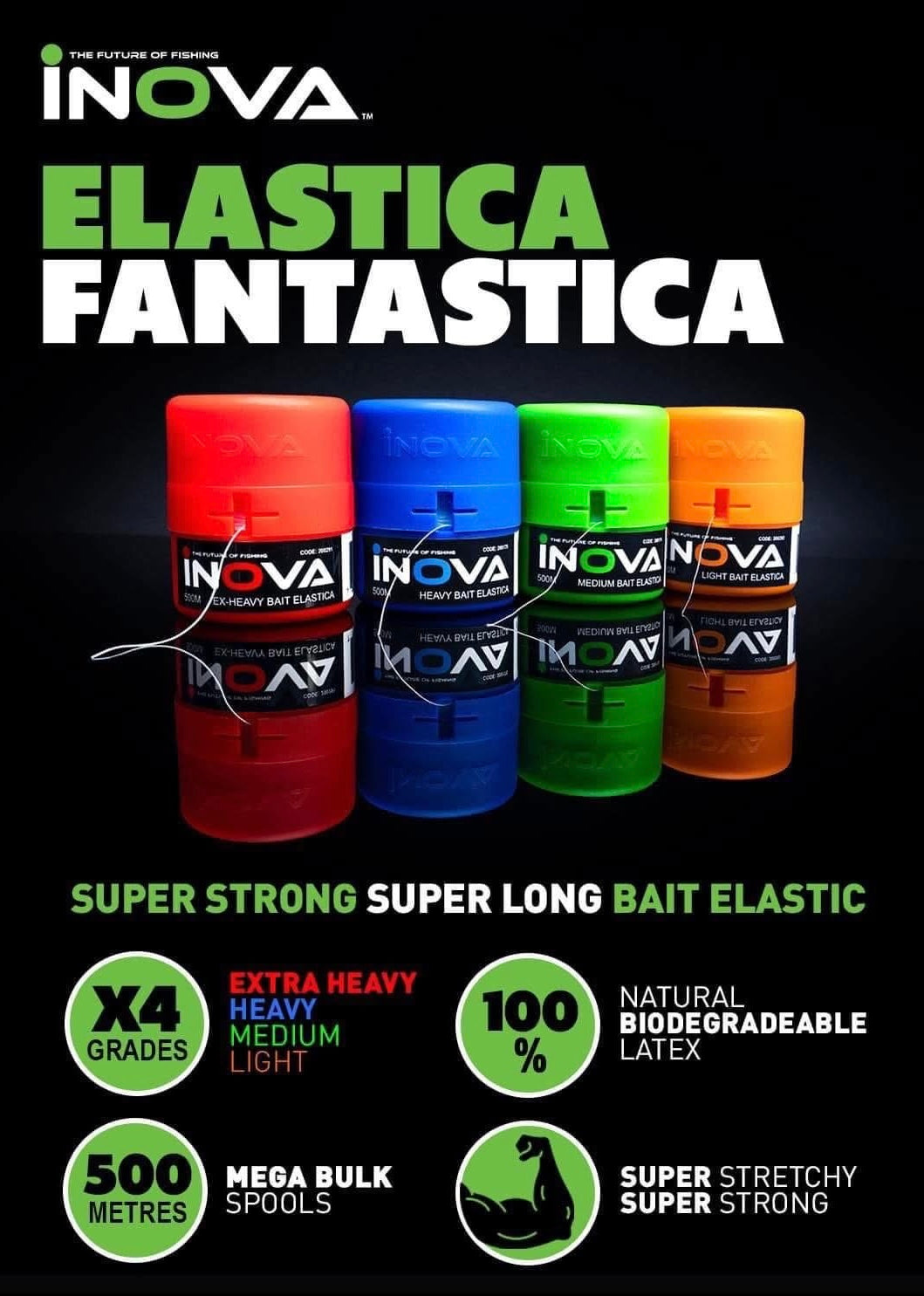 INOVA Bait Elastica 500m Mega Spool