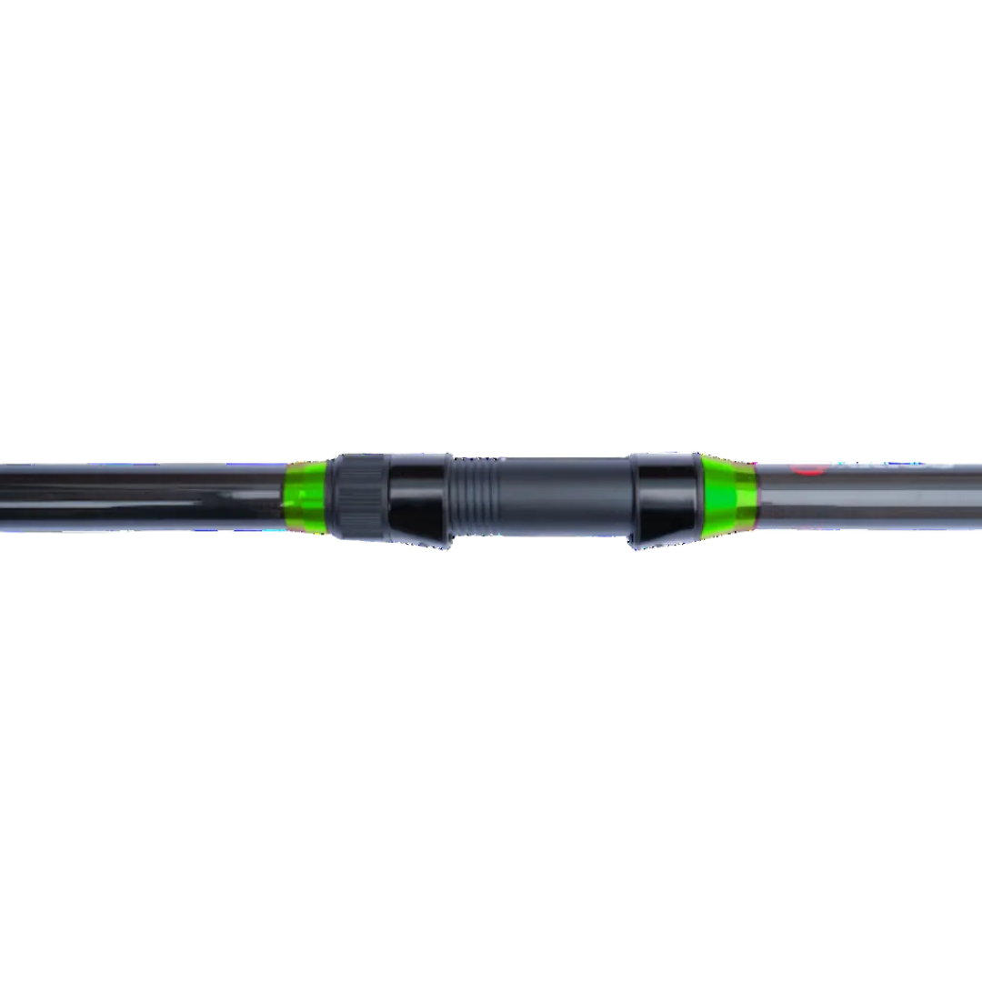 Close-up of a fishing rod on a white background