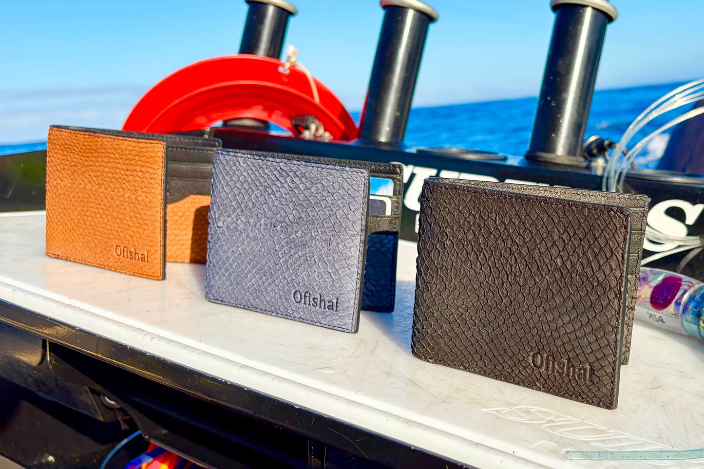 Fish Leather Bifold Wallet – Premium Fishing Gift