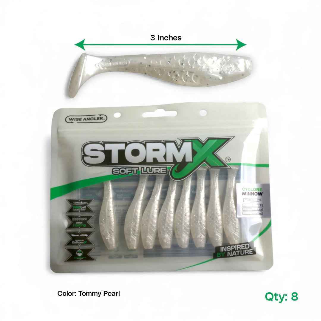 StormX Storm Shad Tommy Pearl Soft Lure 3"