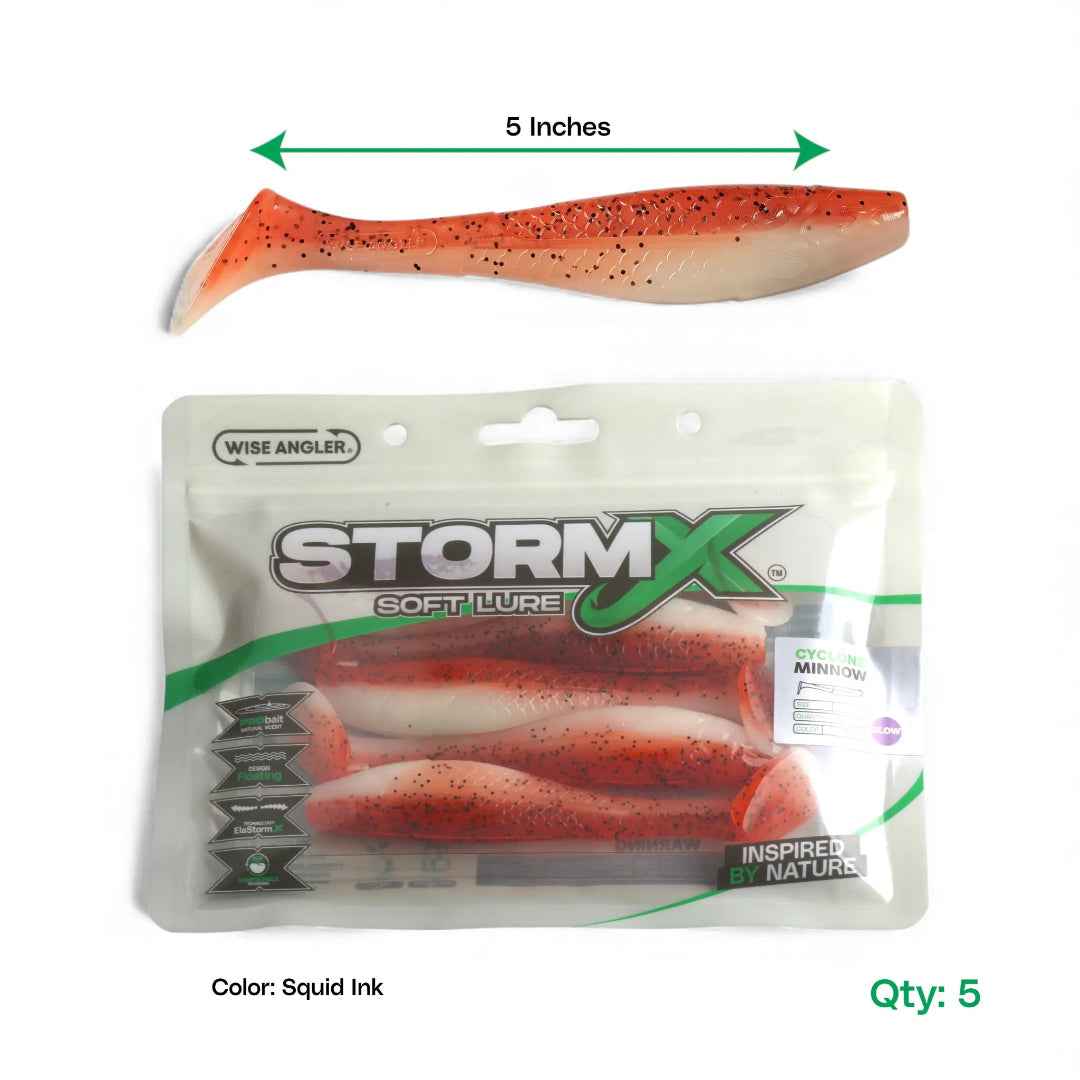 StormX Storm Shad Pilchard Glow Soft Lure 5"