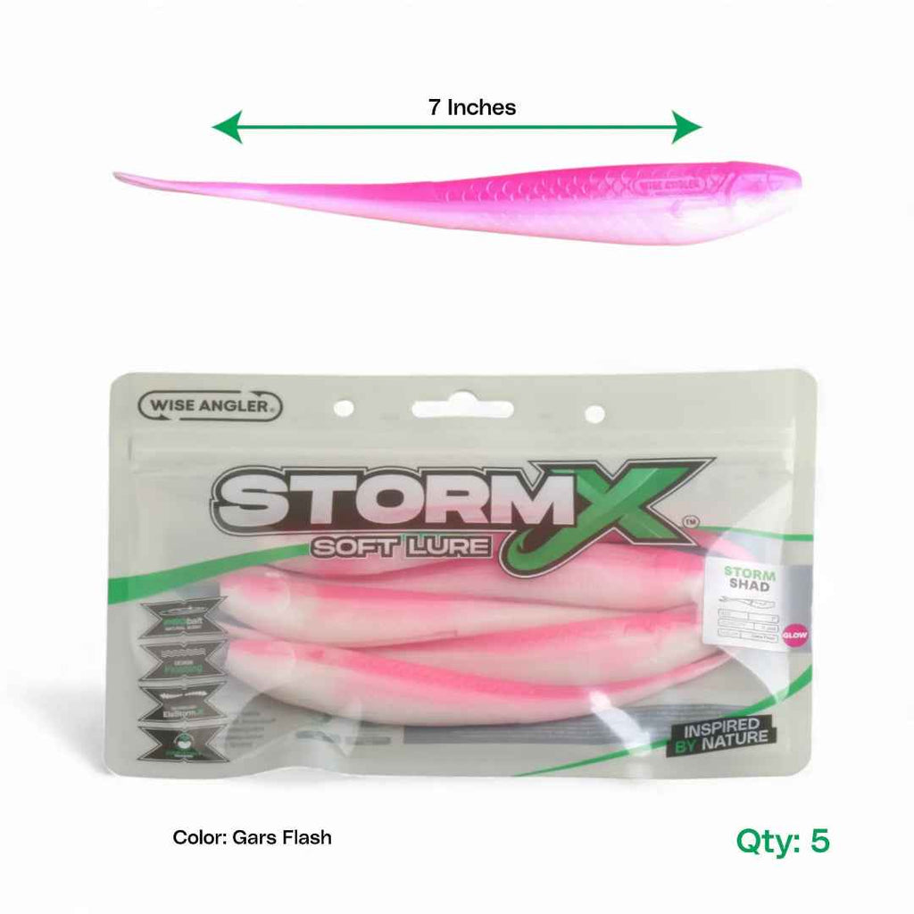 StormX Storm Shad Gars Flash Soft Lure 7"