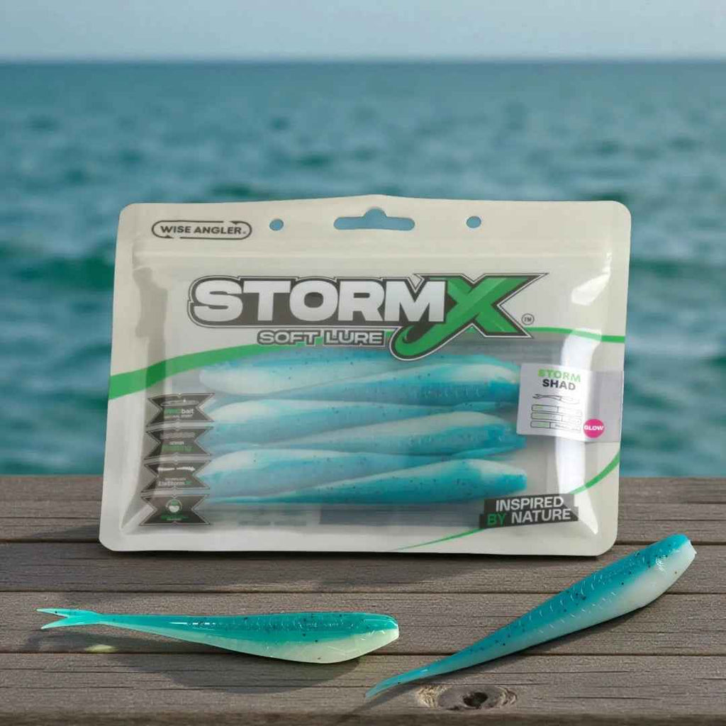 StormX Storm Shad Pilchard Glow UV Soft Lure 5"