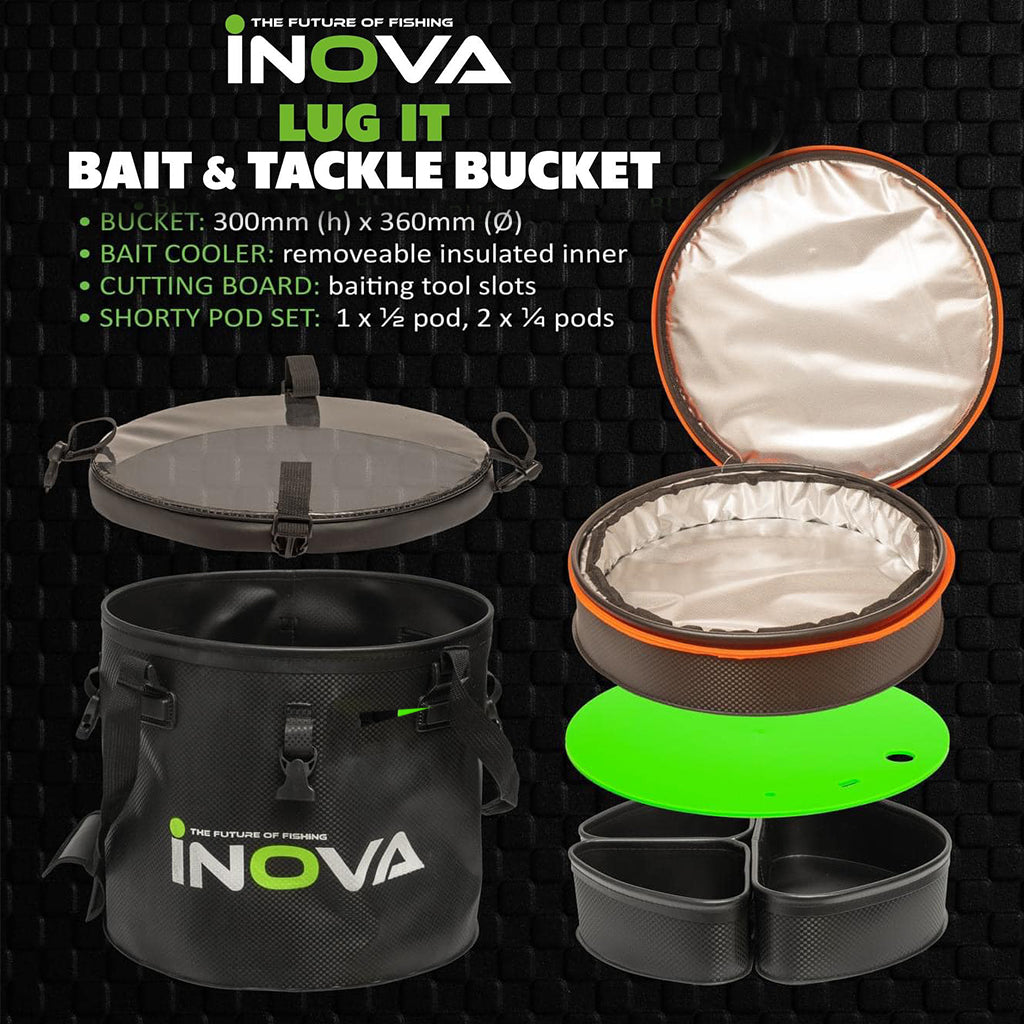 Inova Lug-It Bait and Tackle Bucket System Bundle