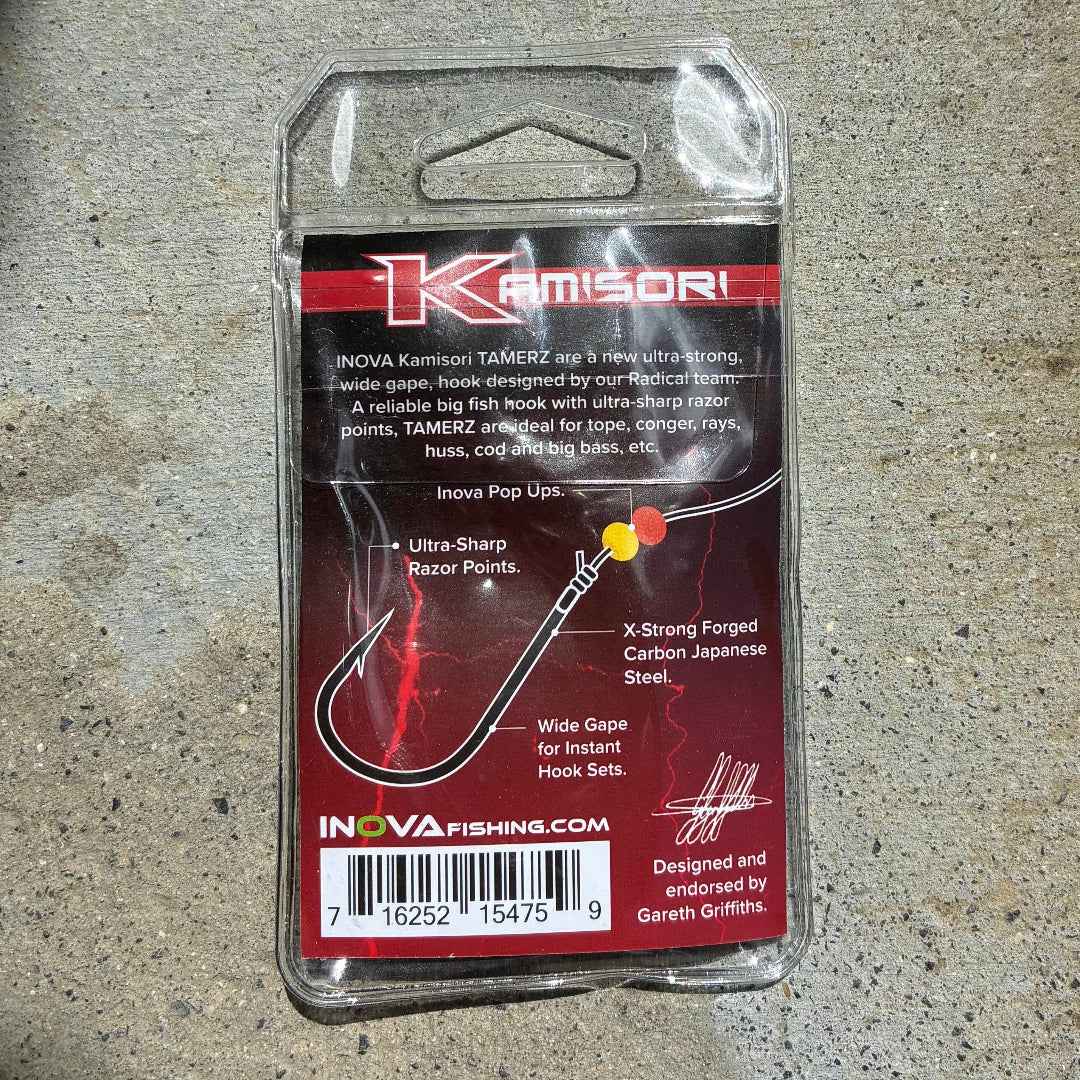 Inova Kamisori Tamerz Wide Gape Fishing Hook – Premium Japanese Steel, Razor Sharp, Extra Strong