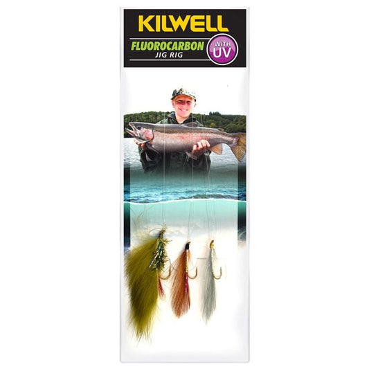 Kilwell Freshwater Jig Rig Mix 5 – Grey Ghost, Ginger Mick, Olive Rabbit NZ